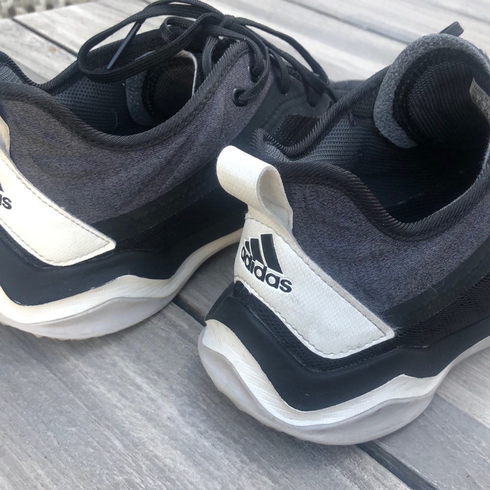 Men’s Adidas Black/White/Gray Shoes Sz 10 - Picture 9 of 9